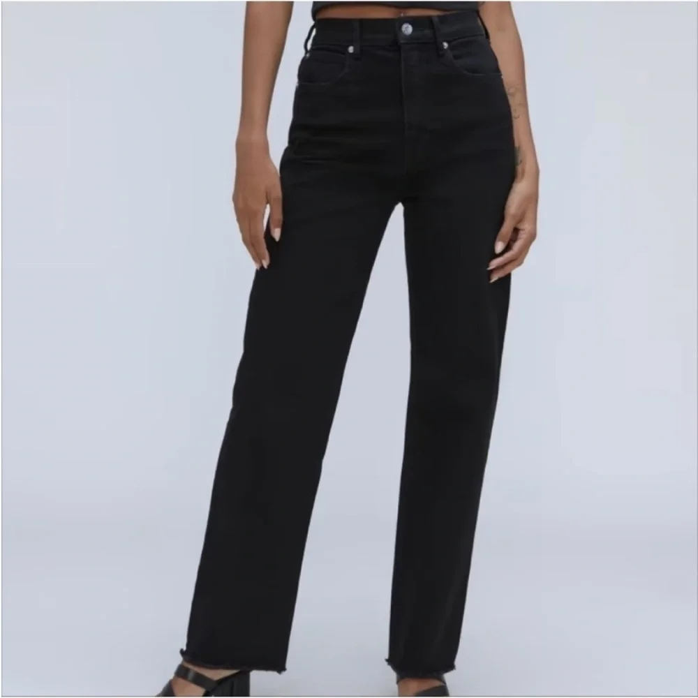 Everlane The Way High Jean Black Cropped - Picture 1 of 7